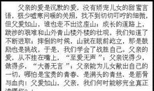 描写爸爸外貌的好段