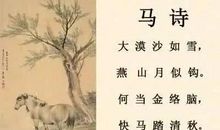 与马有关的诗句