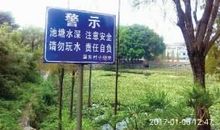 池塘安全标语
