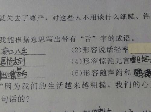 习语描述言语