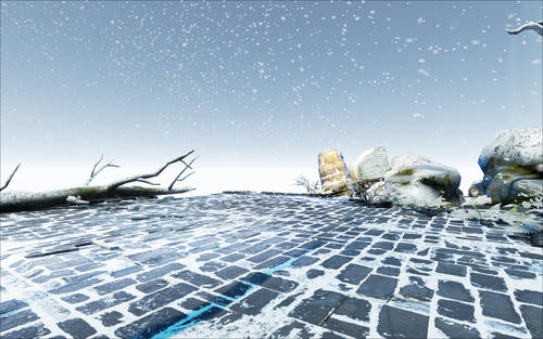描述雪景