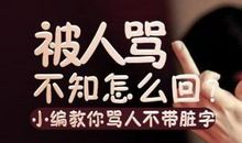 骂人不带脏字的话语