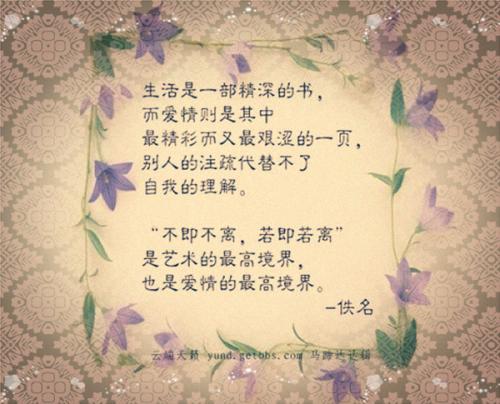 爱情和婚姻的句子