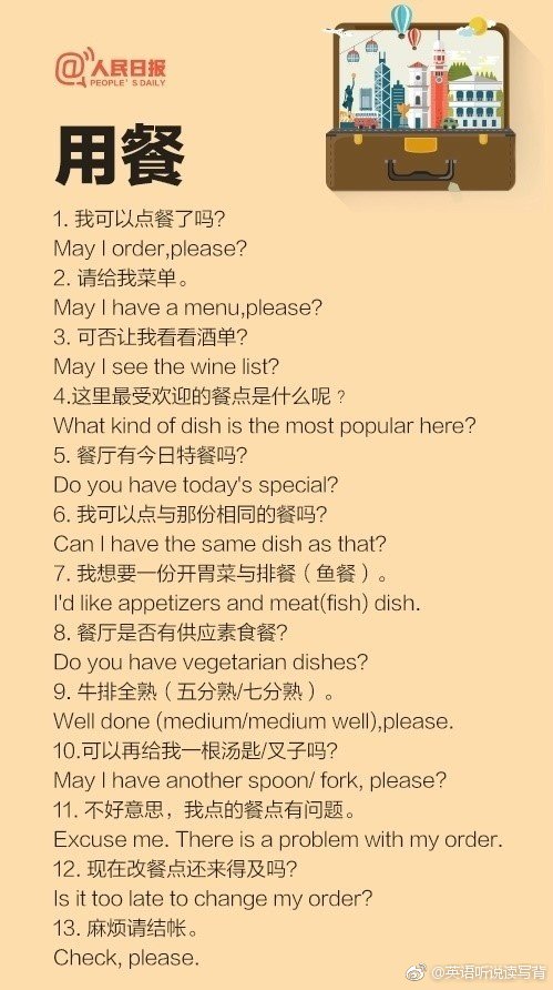 关于旅行的英语句子