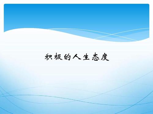 生活和工作态度