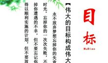 关于目标的励志格言