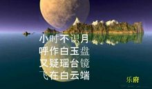 以月抒情的诗句