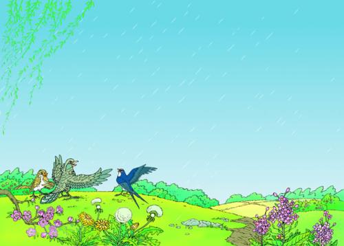 和春雨写一个段落