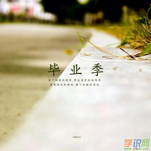 关于毕业的审美句子