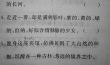 关于植物比喻句