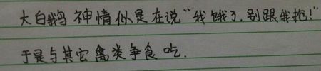鹅使拟人化的句子