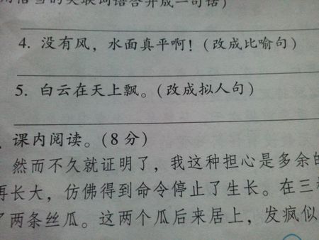 40个拟人化句子