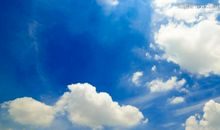 描述蓝天白云的句子