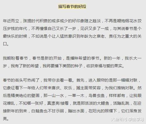为春节写好单词和句子