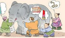 盲人学绣花歇后语