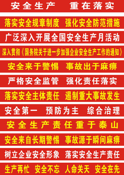 道路安全生产口号