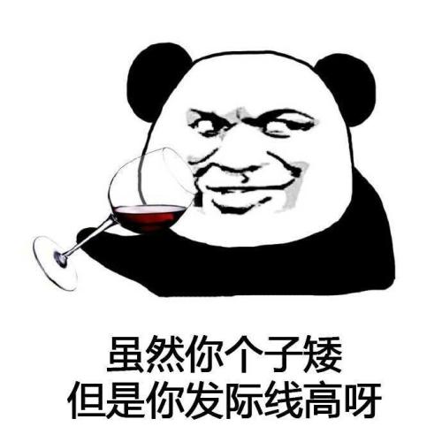 虽然也用一句话