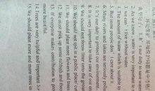 关于环境的英语句子