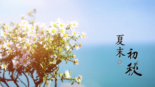 描写夏末秋初的诗