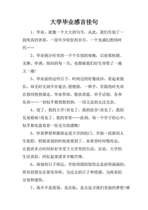 大学毕业简述
