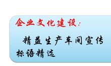 企业精益生产口号