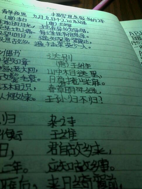 写描述家庭之爱的诗句