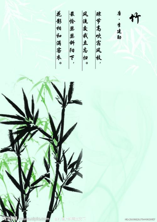 描述竹子质量的句子