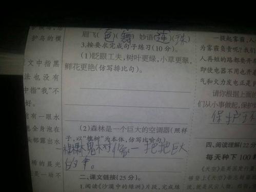 20个平行句子