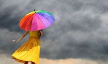 形容下雨天的心情短语