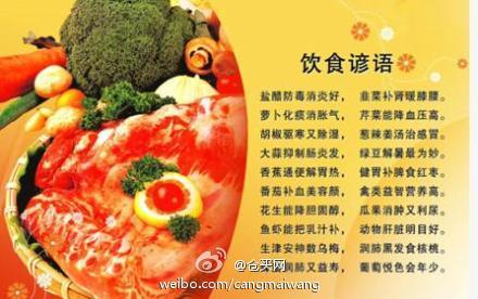 武术谚语对健康