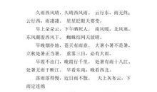 天气谚语生活