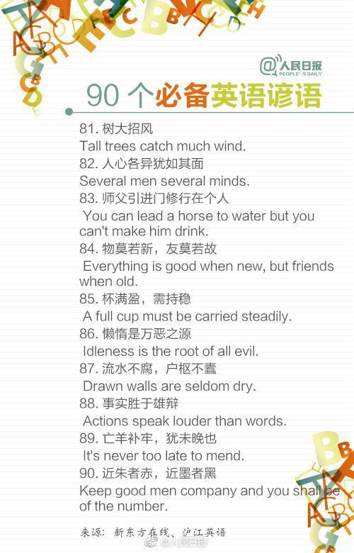 英语谚语短