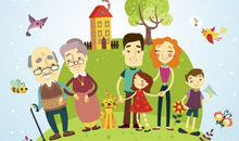 描写一家人的句子