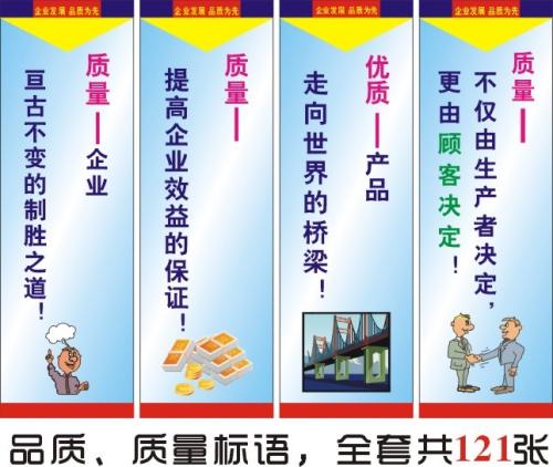 关于企业质量的口号