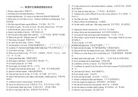 高考英语谚语中的35条谚语