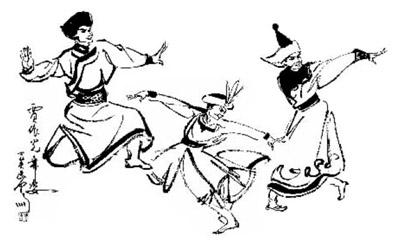 描述舞蹈动作的句子