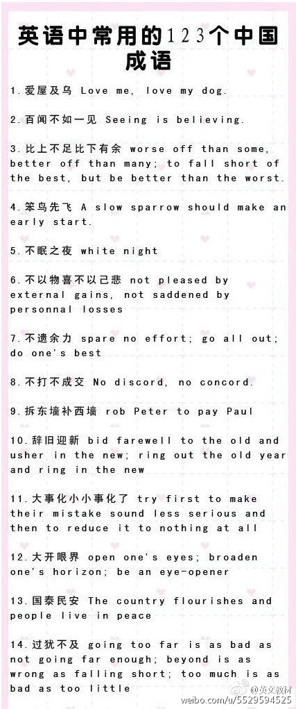 英文常用谚语