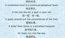 常见的谚语有哪一些