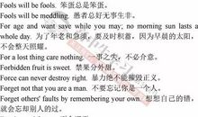 公平的谚语英文