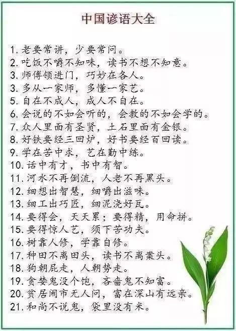 谚语有误