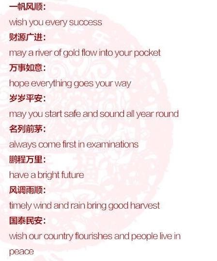 考试祝福英语