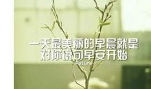 清晨祝福语大全