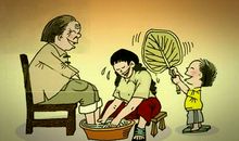 描写孝顺父母的句子