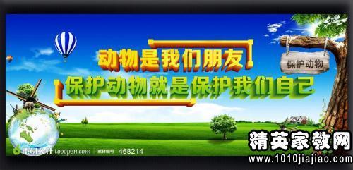 保护动物的口号
