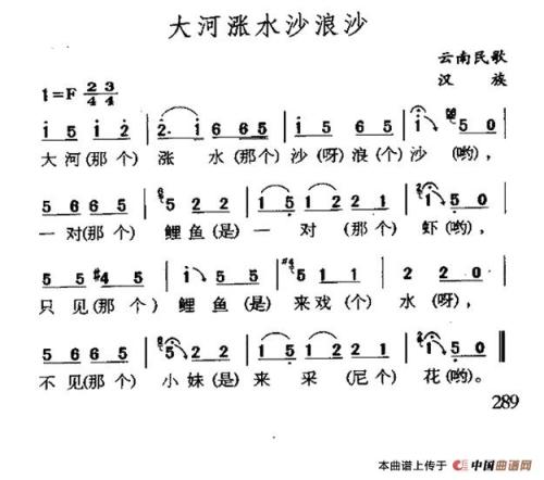 大河上升水