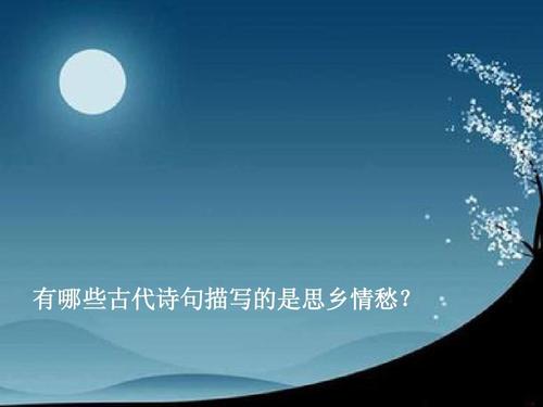 关于乡愁的审美句子
