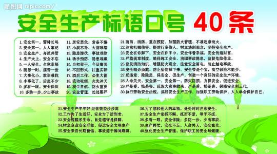 完整的安全标语集合
