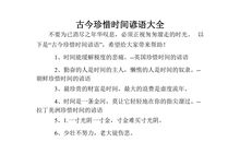 形容珍惜的谚语