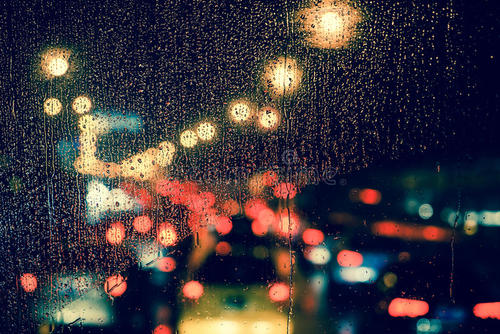 雨夜句子