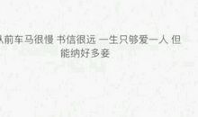 用一句话表达爱意